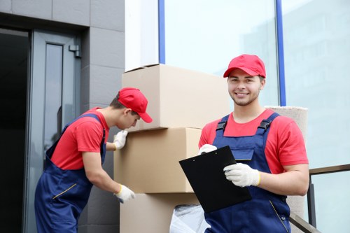 Commercial moving team planning a relocation in Marylebone streets