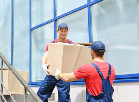 Loading furniture for a Marylebone flat move