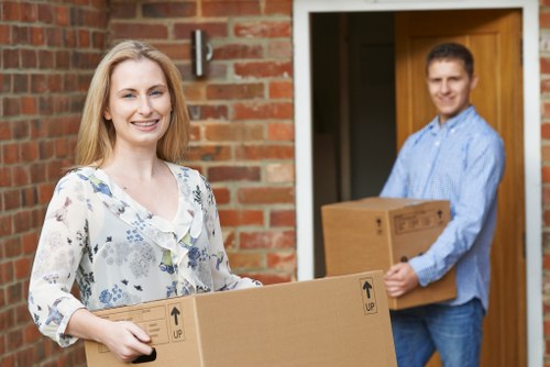 Moving van and removal crew serving a central London Marylebone move