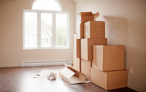 Commercial moving van support for Marylebone office relocation