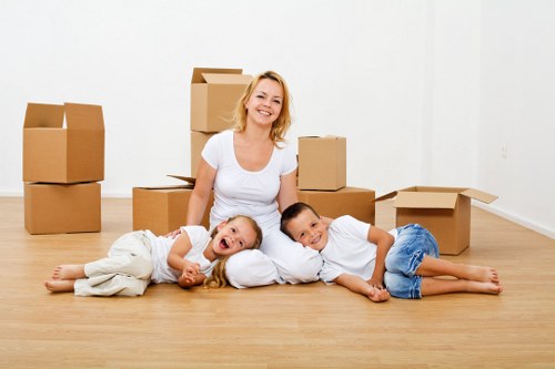 Residential move preparation in a Marylebone flat building