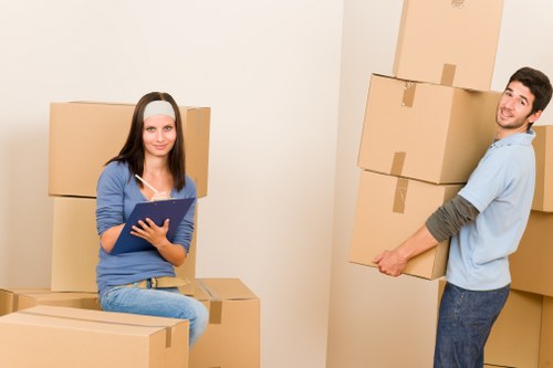 Packing and wrapping furniture for a Marylebone house removal